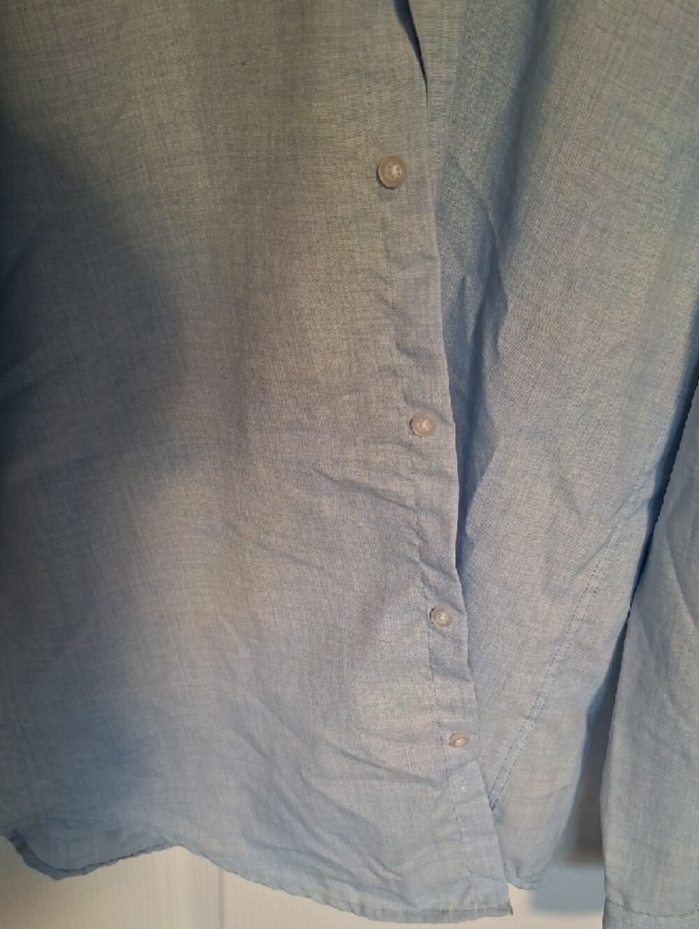 Light Blue Men's Button-Up Shirt‎ - Picture 4 of 6